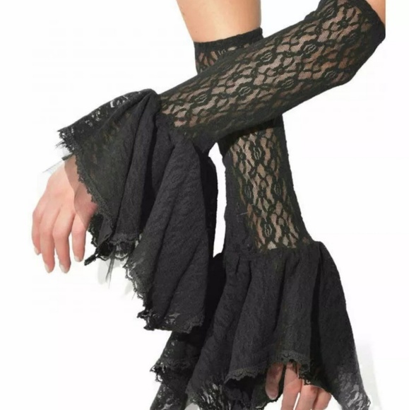 Lace Elastic sleeve extender/ gauntlet NEW - Picture 1 of 5